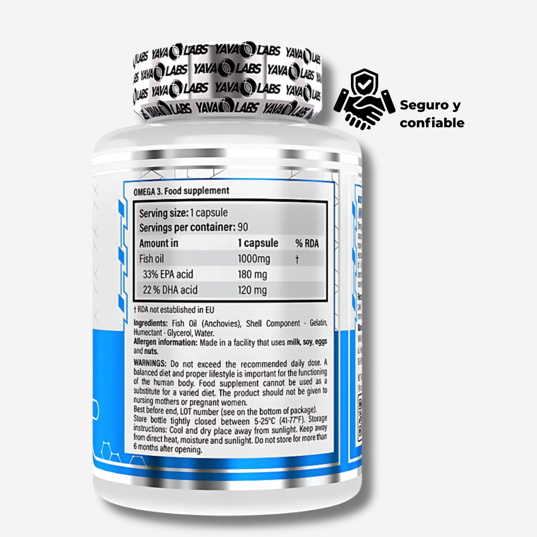 Omega 3 de Yava Labs 90 caps