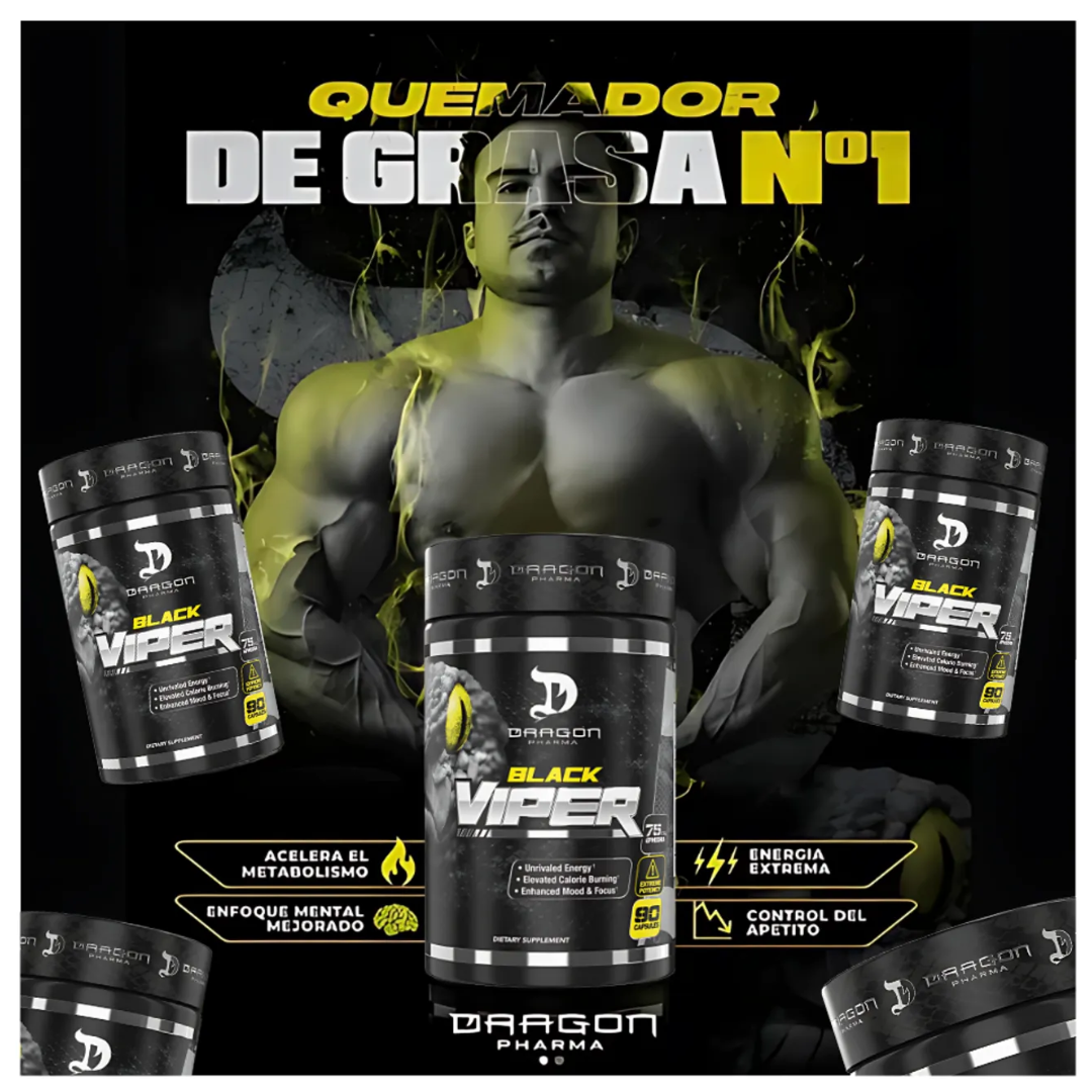 Black Viper de Dragon Pharma 90 caps